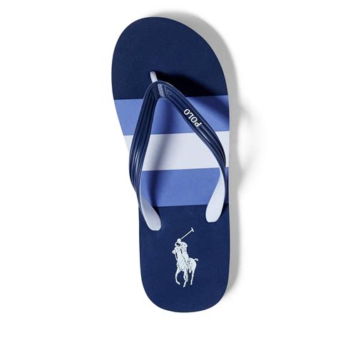 Polo Ralph Lauren Whitlebury Ii Flip Flop In Blue For Men Lyst