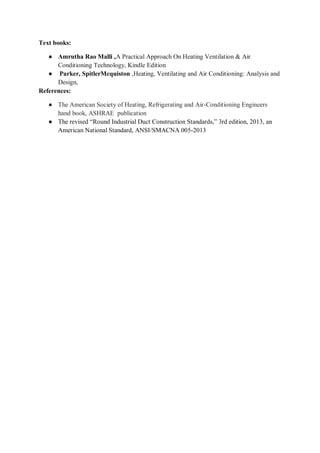 Hvac Syllabus Pdf