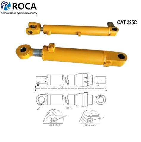 Made In China Hydraulic Parts Cat 320l Boom Arm Bucket Cylinder For