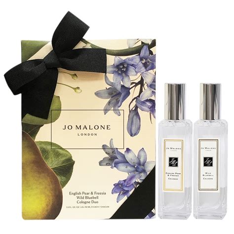 Jo Malone 英國梨與小蒼蘭藍風鈴香水禮盒 限量花盒包裝版 30mlx2入 Pchome 24h購物