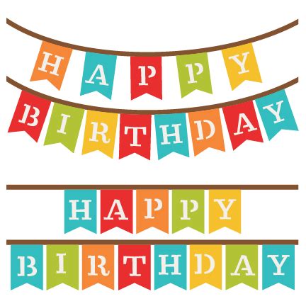 7+ Happy Birthday Banner Clip Art - Preview : ... Happy Birthda ...