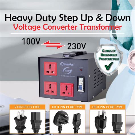 5000w Heavy Duty Step Up And Down Voltage Converter Transformer 110v 2 Powerpacsg