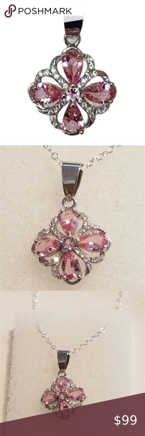 🌻*Vintage Pink Sapphire Pendant w/Chain | Pink sapphire pendant, Womens ...