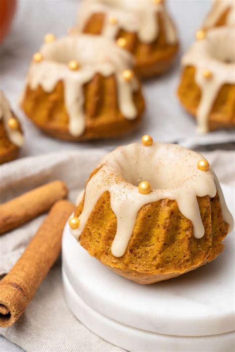 Mini Pumpkin Bundt Cakes With Maple Glaze Spatula Desserts