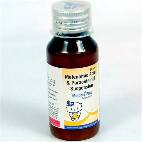 Mefenamic Acid And Paracetamol Suspension At Rs Meftal P Syrup