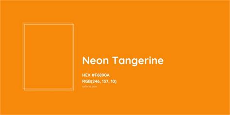 About Neon Tangerine Color Codes Similar Colors And Paints In 2024