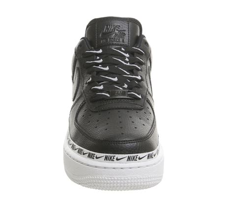 Nike Air Force 1 07 Trainers Black Black White F Womens Trainers