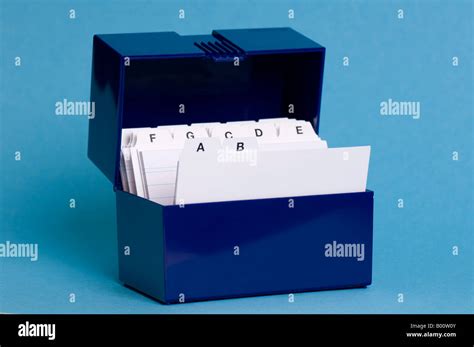 Card Index System Hi Res Stock Photography And Images Alamy