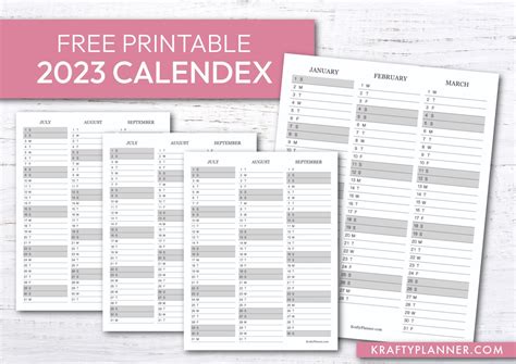 Large Print 2023 Calendar {Free Printable} — Krafty Planner