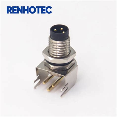 Signal M8 Female Connector Straight Pcb Mount Socket 3 4 5 6 8 Pin Buy M8 Socket Metal Bracket