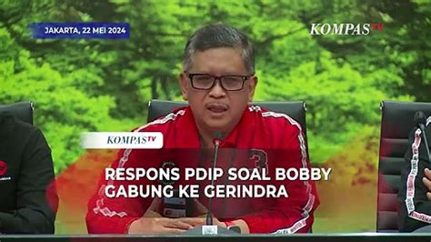 Respons Sekjen Pdip Hasto Kristiyanto Soal Bobby Nasution Gabung