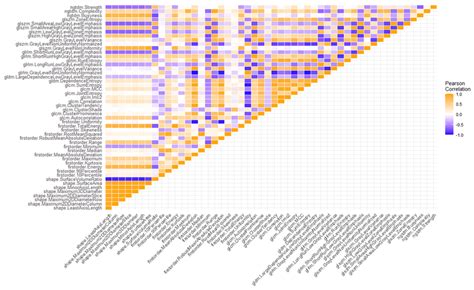 Heatmap Showing The Correlation Matrix Among Radiomic Features Download Scientific Diagram