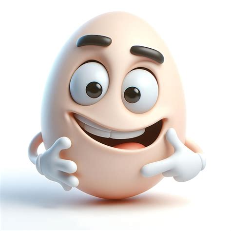 Premium Photo Funny Egg With A Goofy Expression