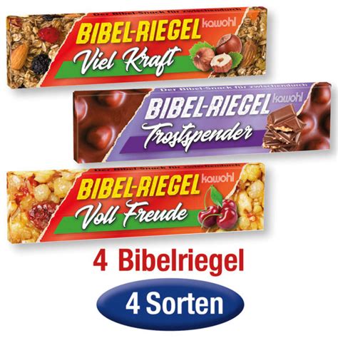 Paket Bibel Riegel 4 Exemplare Ilovejesusch