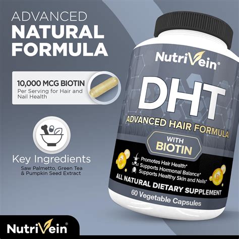 Mua Nutrivein Dht Blocker With Biotin Boosts Hair Growth And New Follicle Growth For Men And