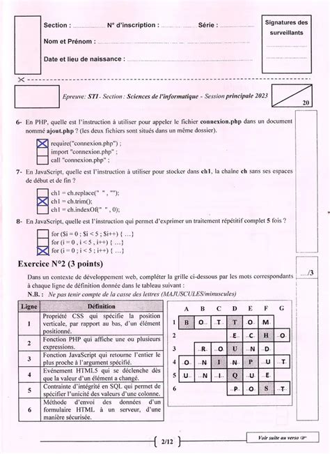 Bac Sc De L Informatique Algorithme Et Programmation Solution En Sti