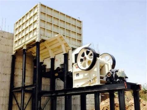 SINGH BULLET Mild Steel Jaw Crusher Machine For Aggregate Crushing At