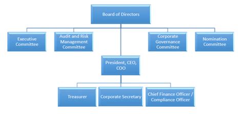 Corporate Organizational Structure Chart