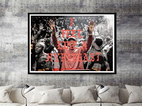Custom Kanye West Tlop Poster Hypebeast Posters Prints Yeezy