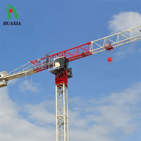 50m Jib Flat Top Tower Crane 6ton Lifting Machine Crane 6ton Mobile