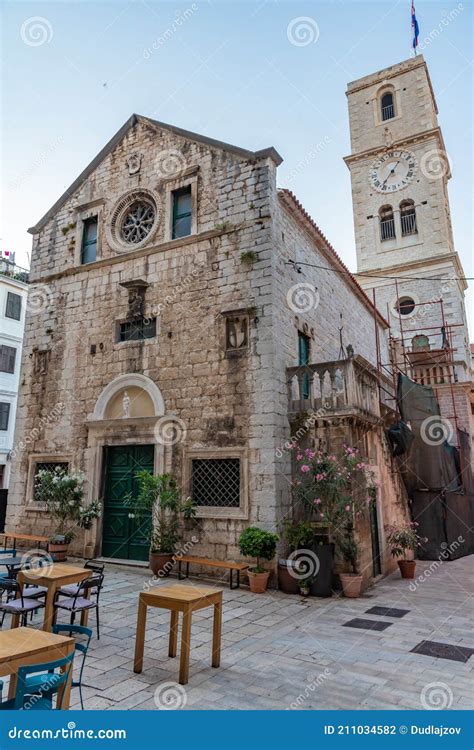 Church Of Saint Ivan In The Old Town Of Sibenik Croatia Stock Photo