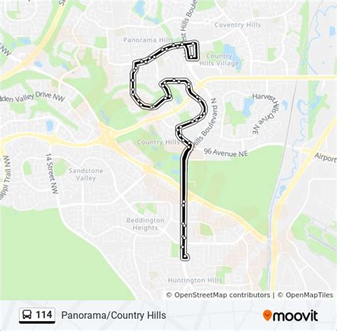 114 Route Schedules Stops And Maps Panoramacountry Hills Updated