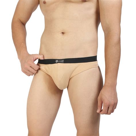 Intimantic Men Solid Bikini Brief Dark Green Brown Combo Intimantic
