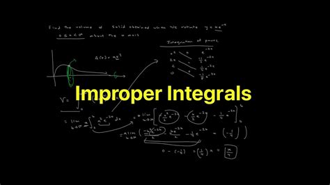 Improper Integrals Infinite Integral Limits And Infinite Discontinuity