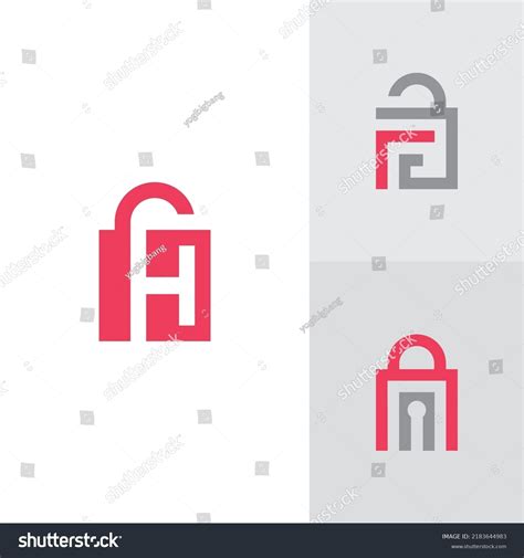 Creative Lock Logo Vector Template Stock Vector Royalty Free