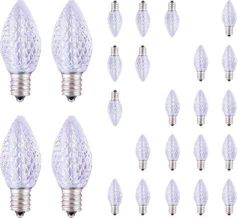 Gfqhf C7 Led Replacement Christmas Light Bulb C7 Faceted Led Bulbs For