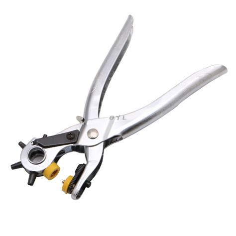 Leather Holes Punch Pliers Tool Heavy Duty Revolving Belt Hand Pliers