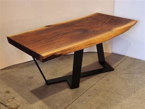 Walnut Wood Slab Coffee Table For Sale At 1stdibs