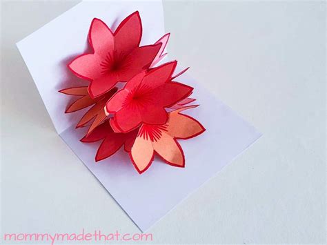 How To Make Pop Up Flower Card Step By Best Flower Site