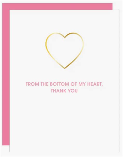 Thank You From The Bottom Of My Heart Card