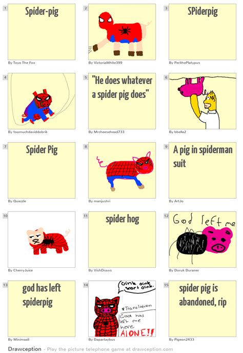 Spider Pig Drawception