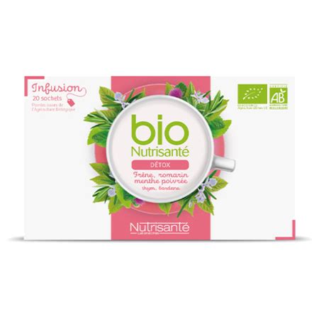 Nutrisant Infusion Bio Detox Sachets Livraison De Parapharmacie