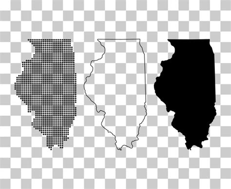 State Of Illinois Outline Vector Images Over