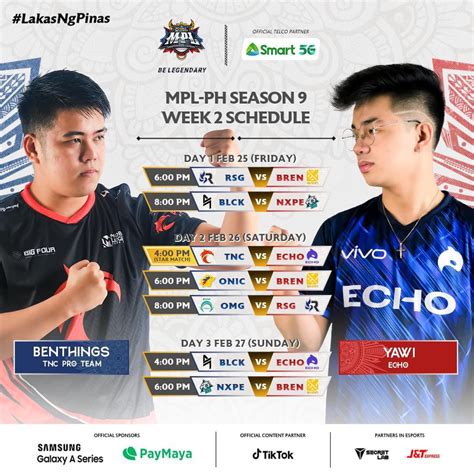 Mpl Ph Season 9 Week 2 Schedule Rmobilelegendsgame