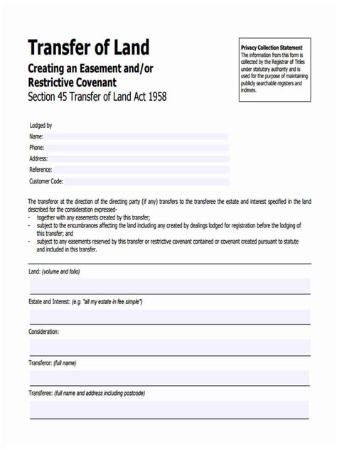 Example Transfer Of Land Form Vic Hot Sex Picture