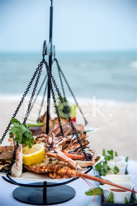 Ready TO Eat Seafood on The Beach stock photos - FreeImages.com