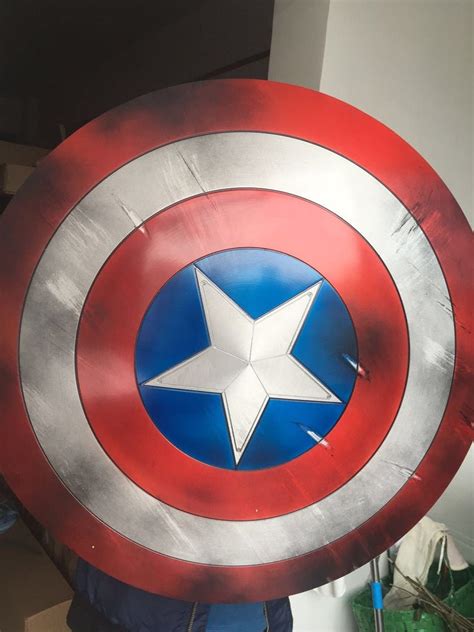 Captain America Shield Metal Prop Replica Marvel Captain Etsy