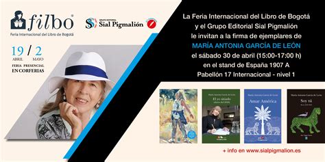 Firma de libros de María Antonia García de León en FILBo 2022 Grupo