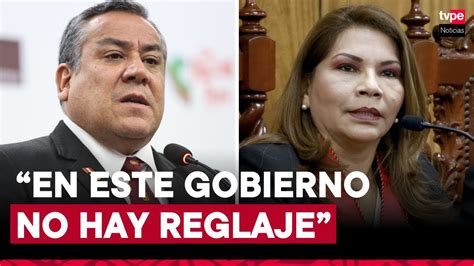 Marita Barreto Premier Gustavo Adrianz N Descart Reglaje Contra La