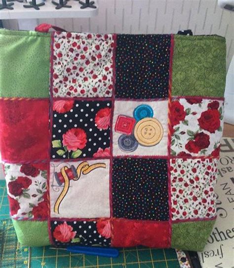 Readers Project Nina S Couched Patchwork Tote Bag Alanda Craft