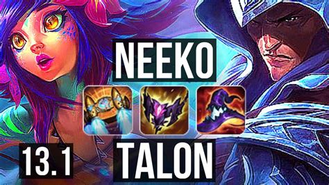 NEEKO Vs TALON MID Rank 3 Neeko 400 Games 11 4 10 KR