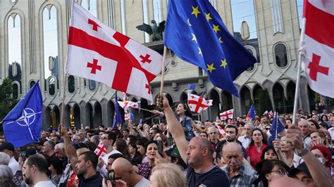 Protesters In Tbilisi Demand Prime Minister S Resignation