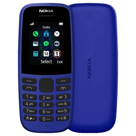 Buy Nokia 105 Ss 2021 4mb Single Sim Blue Online Croma