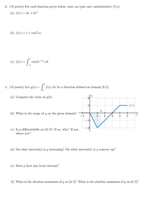 Solved 3 10 Points For Each Function Given Below State