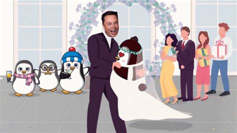 Elon Musk Wedding Meme - Elon Musk Wedding Penguins - Discover & Share GIFs