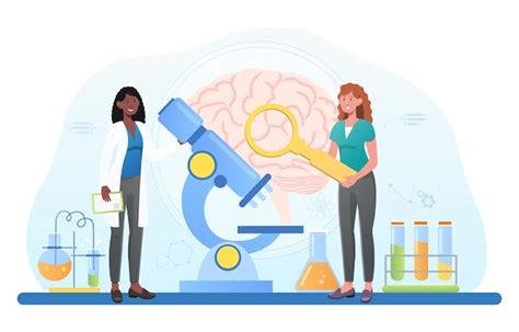 Premium Vector Laboratory Scientist Study And Experiment In Human